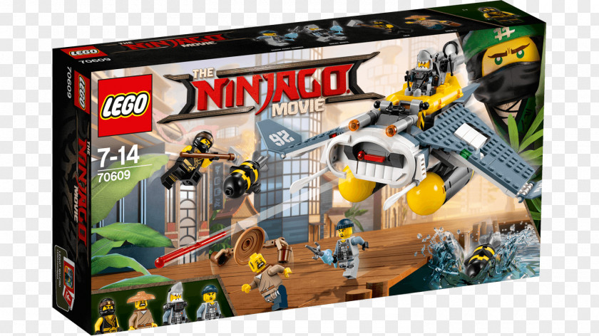 Toy LEGO 70609 THE NINJAGO MOVIE Manta Ray Bomber Block PNG