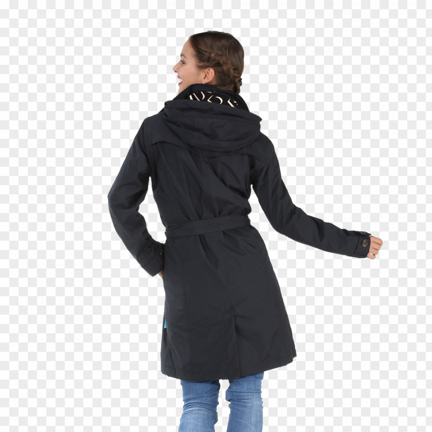 Washing Instructions Trench Coat Overcoat Hood Raincoat PNG