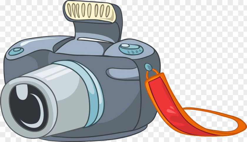 Cartoon Hand-painted Camera Photography PNG