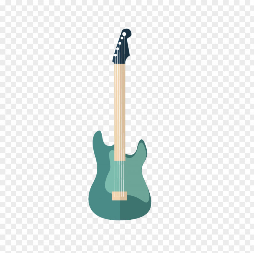 Creative Green Electric Guitar Bass PNG