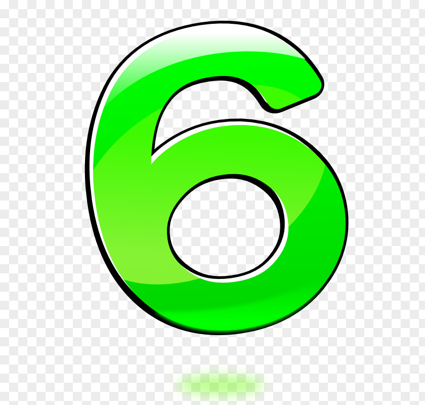 Pictures Of Number 6 Clip Art PNG