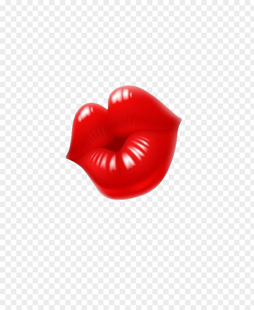 Big Red Lips Lip Euclidean Vector PNG