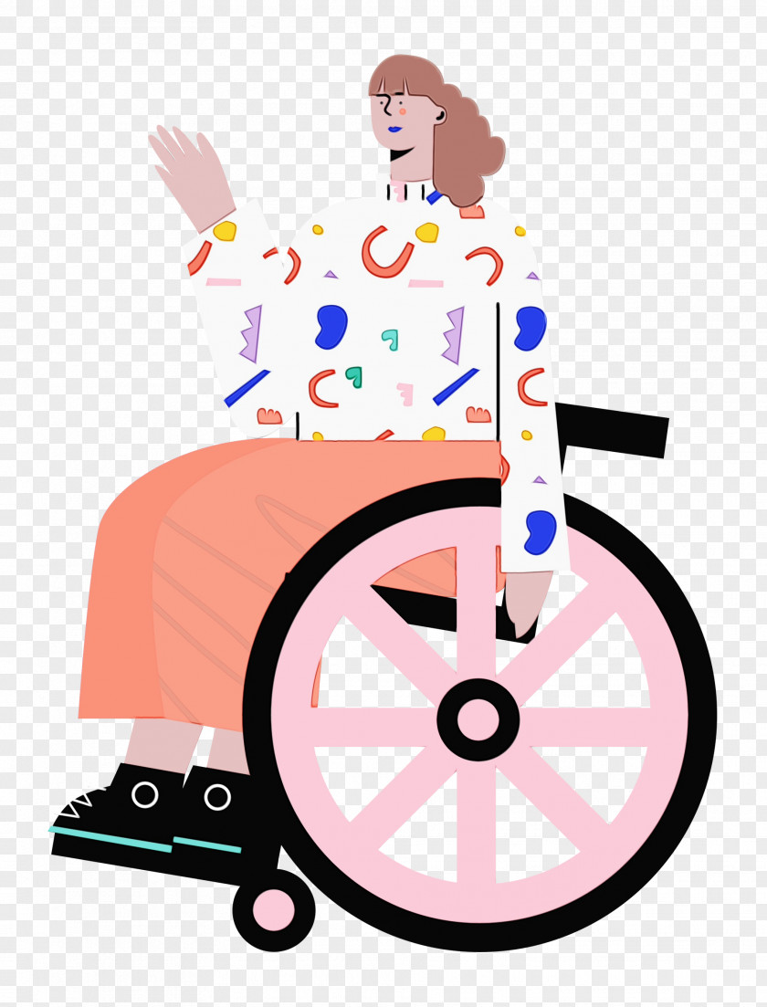 Cartoon Icon Drawing Wheelchair Logo PNG