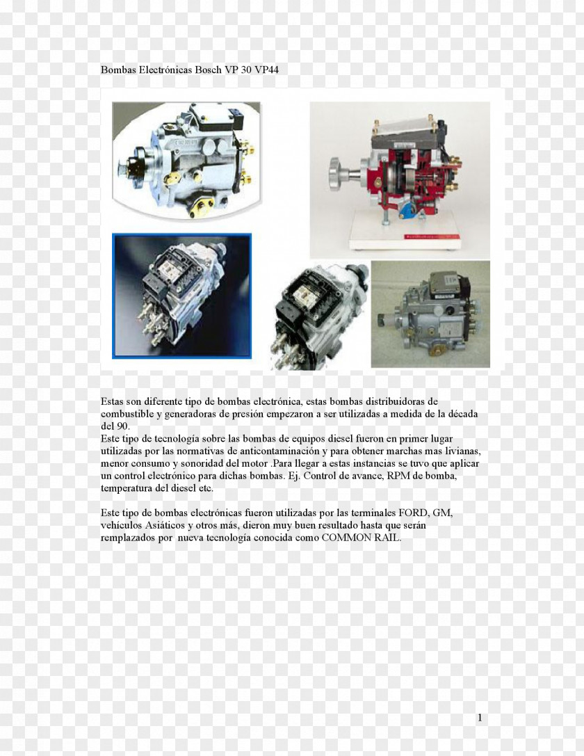 Electronic Fuel Injection Injector Robert Bosch GmbH Diesel Engine PNG