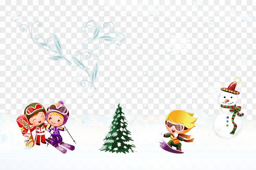Snow Skiing Winter PNG