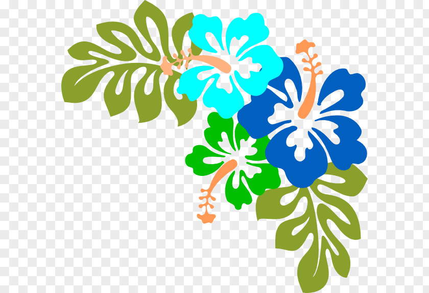 Bluehibiscus Clip Art Shoeblackplant Free Content Openclipart Hawaiian Hibiscus PNG