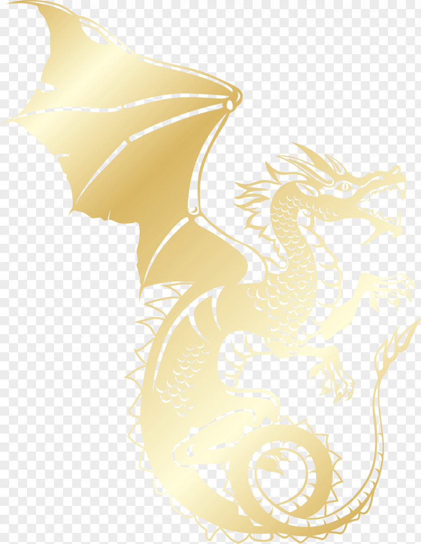 Golden Dragon Pattern Download Clip Art PNG