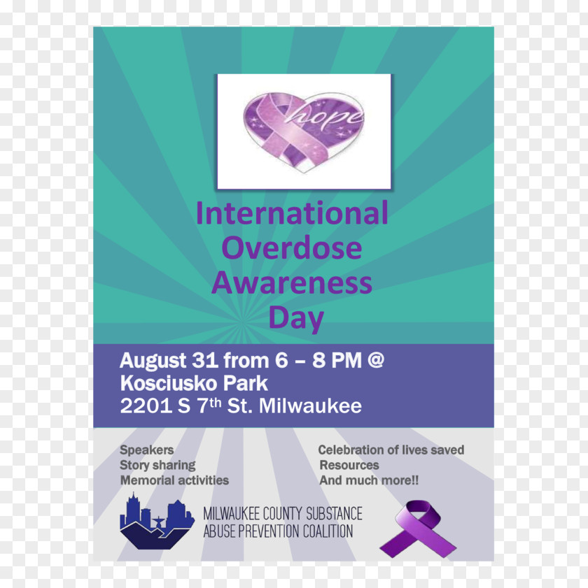 International Overdose Awareness Day Poster Flyer Konica Minolta Brand PNG