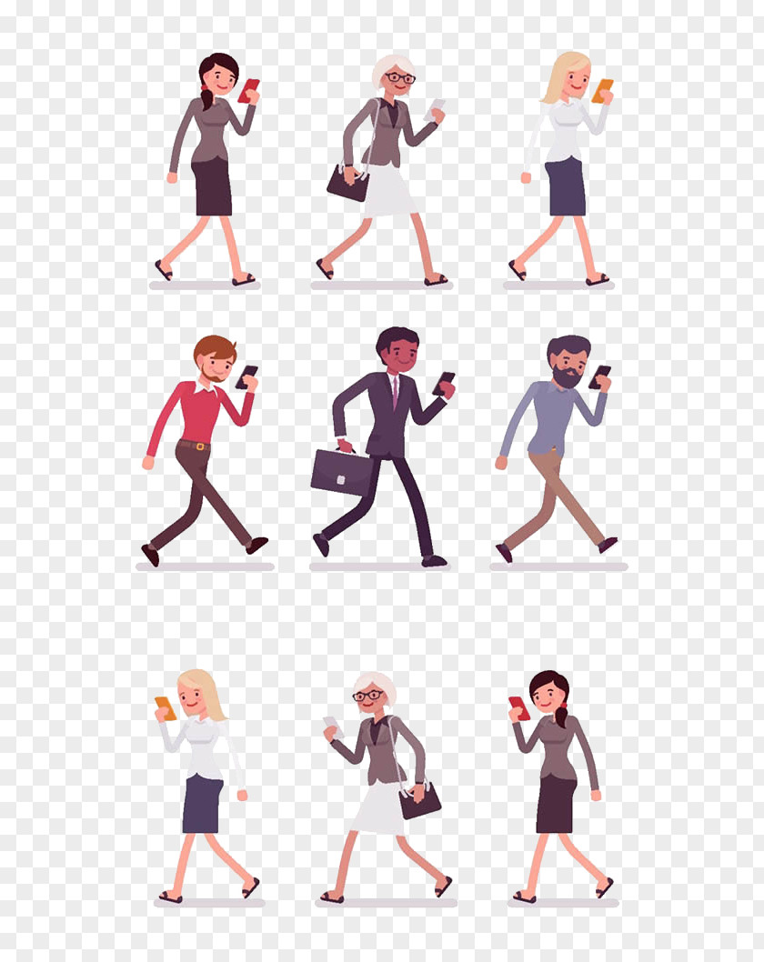 Play The Cell Phone Poster Woman Mobile Illustration PNG