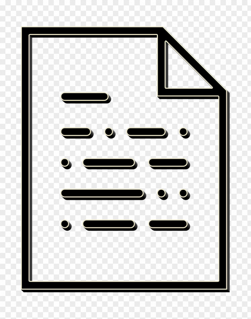 Rectangle Text Document Icon Essential Set PNG