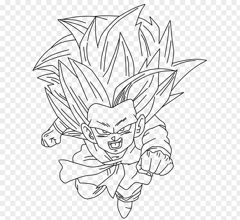 Goku Vegeta Majin Buu Goten Gohan PNG