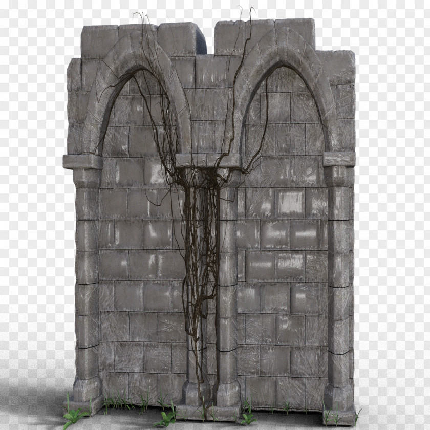 Historical Building Wall PNG