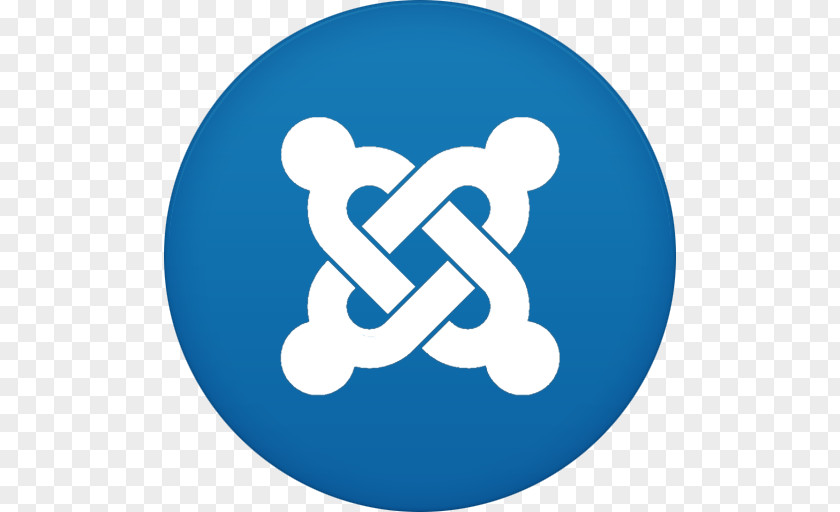 Joomla Blue Text Symbol Logo PNG