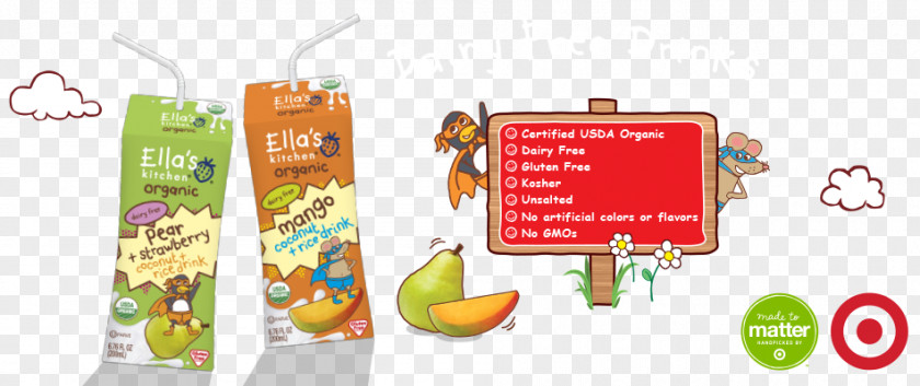 Milk Packaging Organic Food Baby Juice Ella's Kitchen PNG