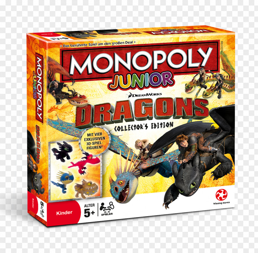 Monopoly Junior Board Game How To Train Your Dragon PNG