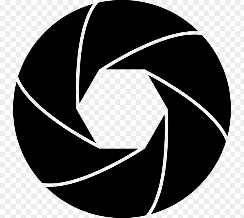 Symbol Blackandwhite Camera Lens Logo PNG
