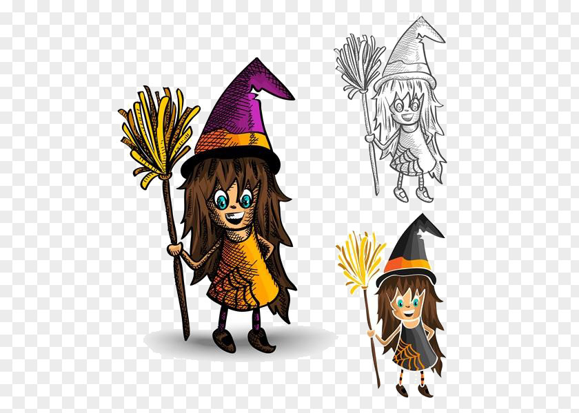 Cartoon Halloween Material Monster Drawing Illustration PNG