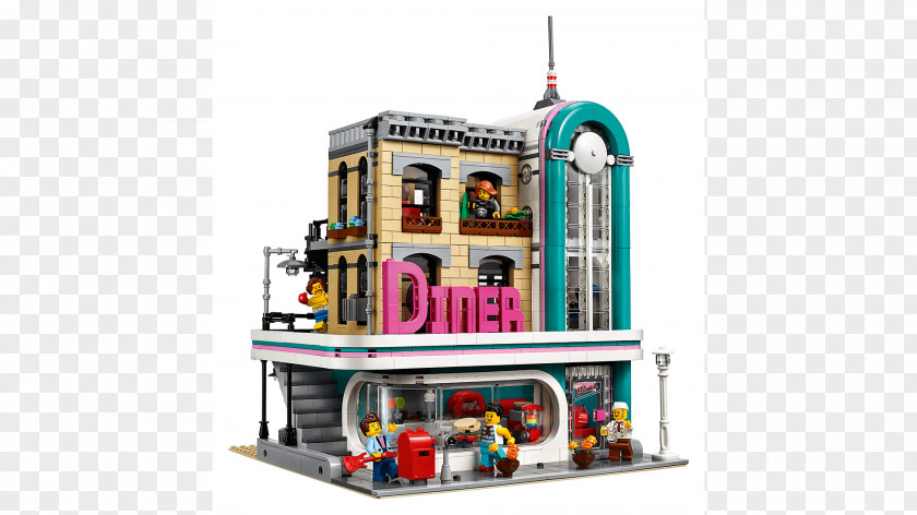 Lego Modular Buildings LEGO 10260 Creator Downtown Diner Hamleys PNG