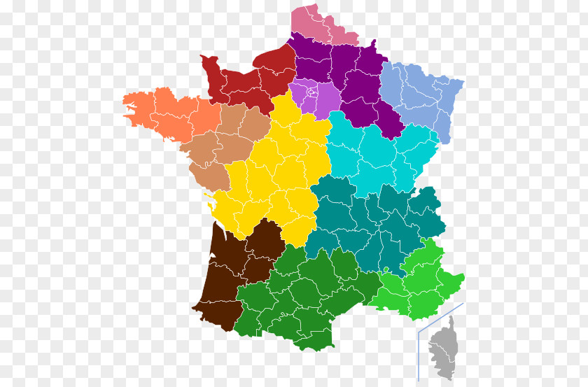 Map Auvergne Normandy ISO 3166-2:FR Regions Of France PNG