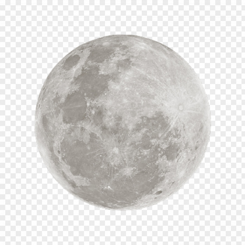 Moon Lunar Phase Full Black PNG