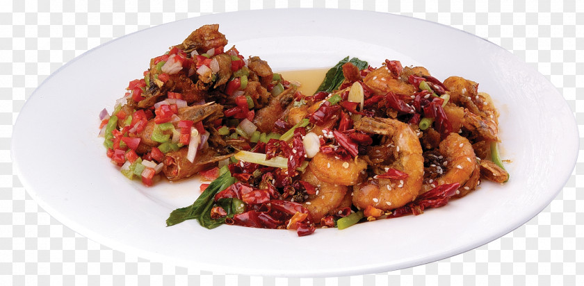 Sichuan-style Fried Shrimp Sichuan Cuisine Vegetarian Recipe PNG