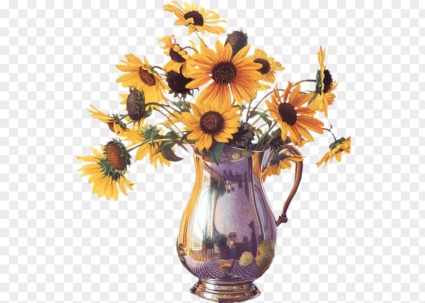 Sunflower Common Flower Bouquet Clip Art PNG