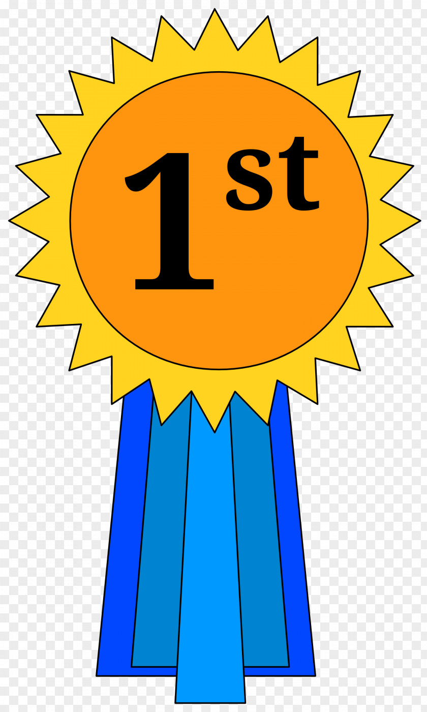 First Annual Cliparts Ribbon Award Trophy Clip Art PNG