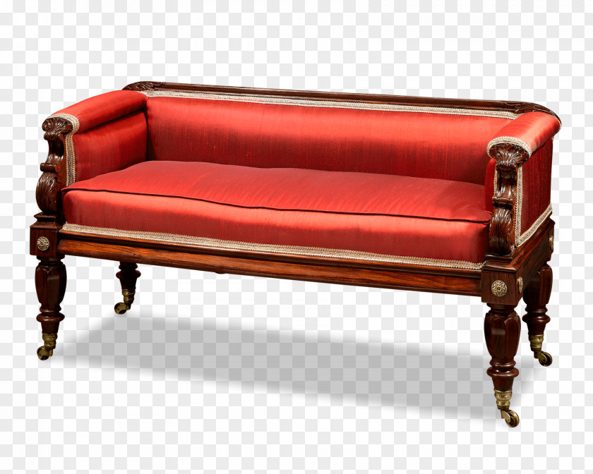 Table Loveseat Regency Era Couch Victorian PNG