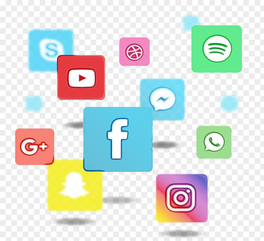 Text Media Consultant Social Icons Background PNG