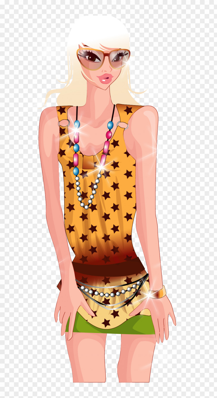 Blonde Woman Vector PNG