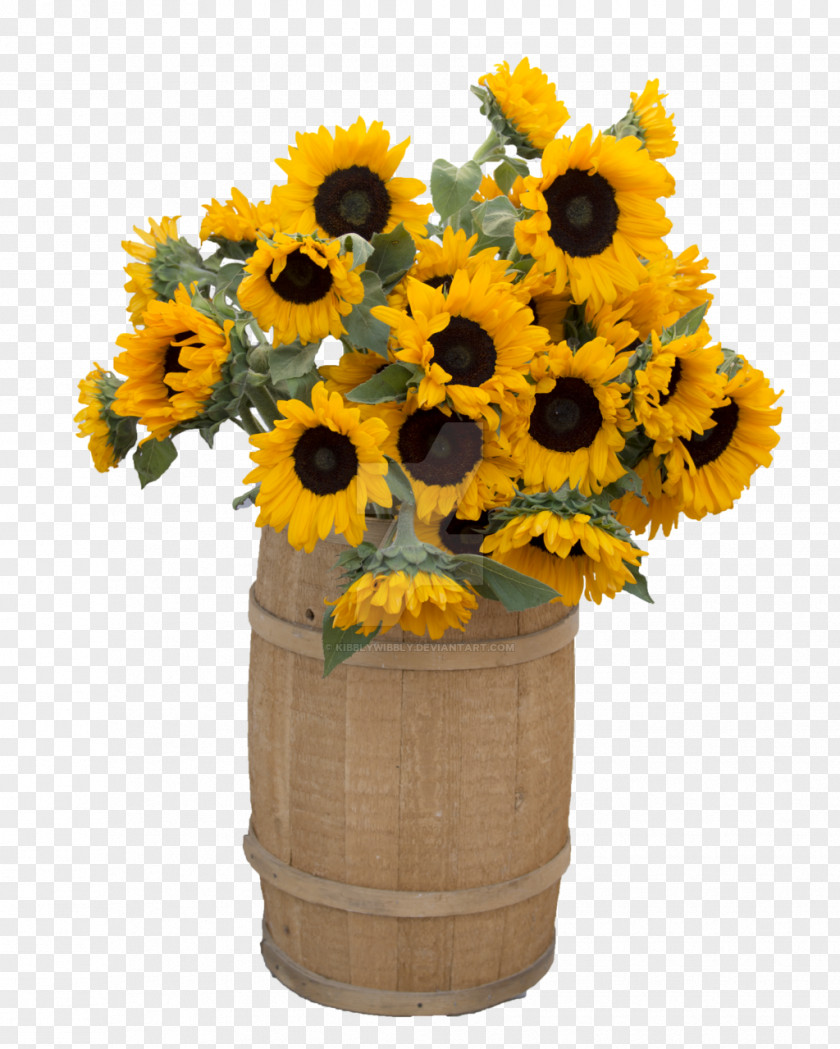 Cut Common Sunflower Vase Flowers Seed PNG