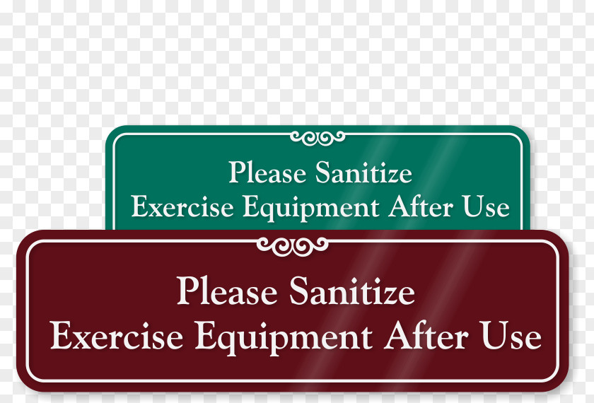 Fitness Signage Exercise Equipment Sporting Goods Brand Wall PNG