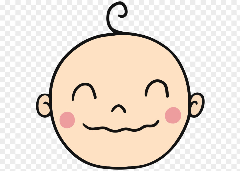 Smile Infant Child Sticker PNG