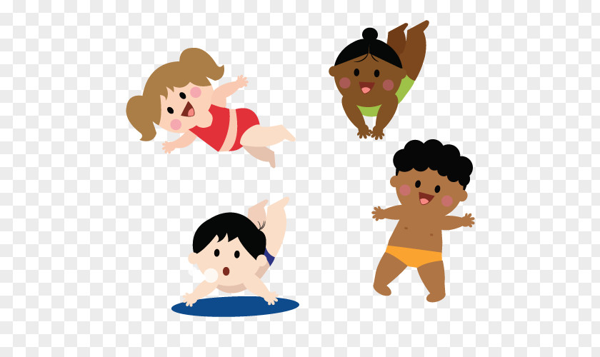 Swimming Lessons Child Front Crawl Clip Art PNG