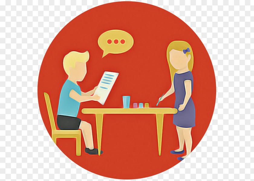 Sharing Furniture Table Conversation Cartoon Interaction PNG