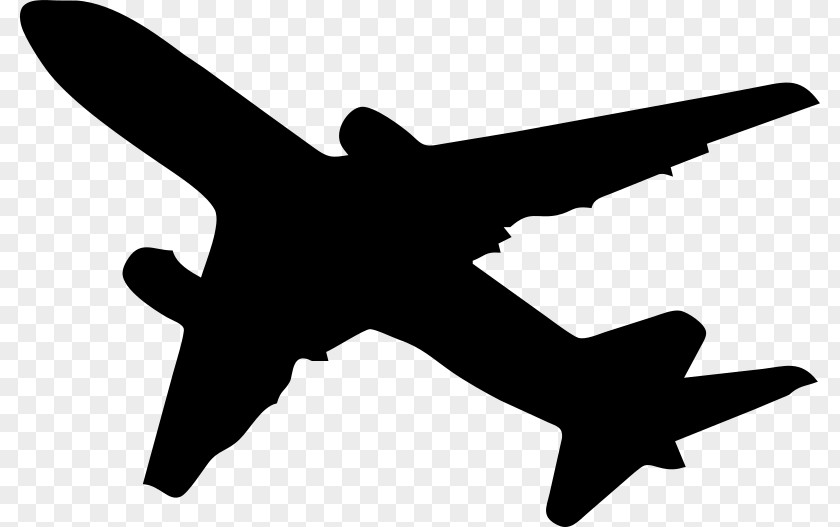 Airliner Airplane Silhouette Clip Art PNG
