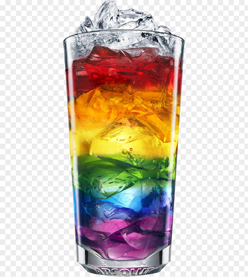 Cocktail Fizzy Drinks Rainbow Cookie Non-alcoholic Drink Ice Cube PNG