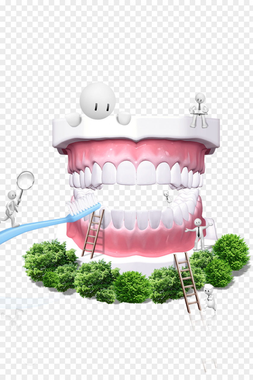 Love Teeth Posters Psd Layered Material Dentistry Tooth Gums Dental Public Health Icon PNG