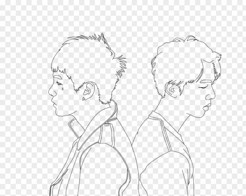 Luck Draw Line Art BTS DeviantArt Sketch PNG