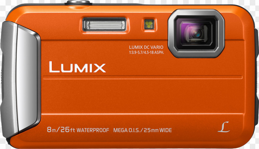 Camera Panasonic LUMIX DMC-TS30 Point-and-shoot Lumix DMC FT30 Digital Cameras (Red) PNG