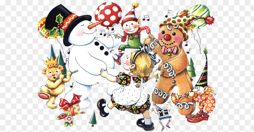 Cartoon Christmas Card Snow Tree PNG