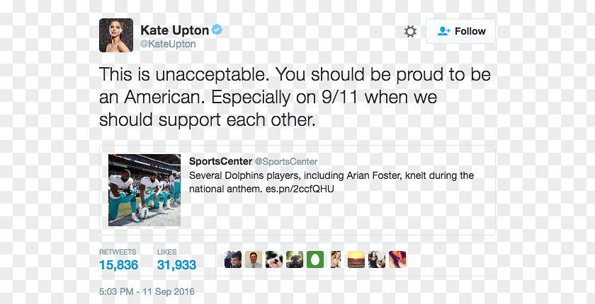 Kate Upton U.S. National Anthem Protests Celebrity Kneeling Him/Herself Song PNG