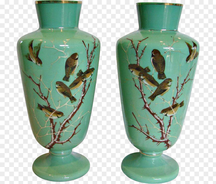 Vase Opaline Glass Antique Art PNG