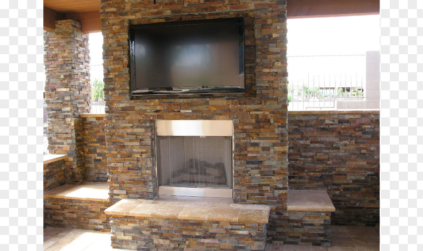 3d Panels Affixed California Stone Veneer Rock Fireplace Tile PNG