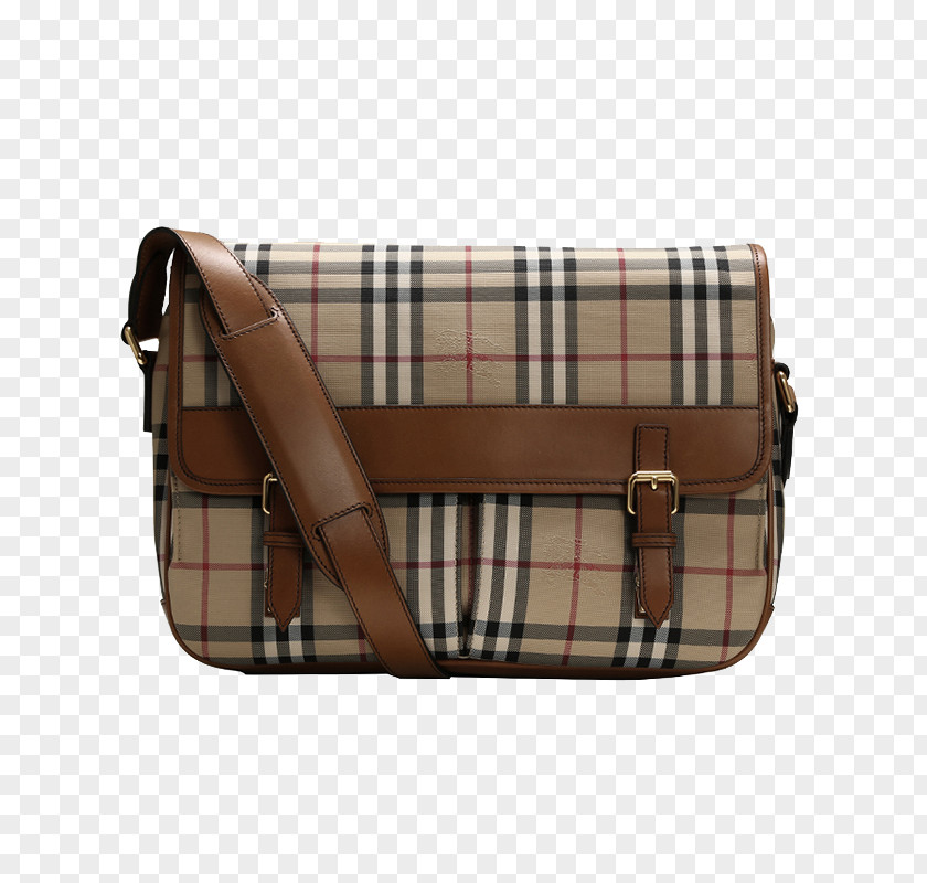 Burberry Postman Stripe Messenger Bag Tartan Handbag PNG