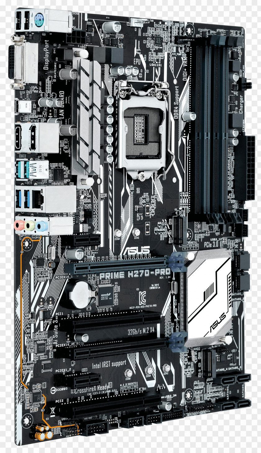 Intel Core LGA 1151 ASUS PRIME Z270M-PLUS Motherboard PNG