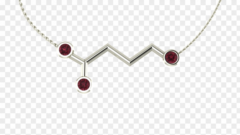 Necklace Molecule Gamma-Aminobutyric Acid Gold Earring PNG