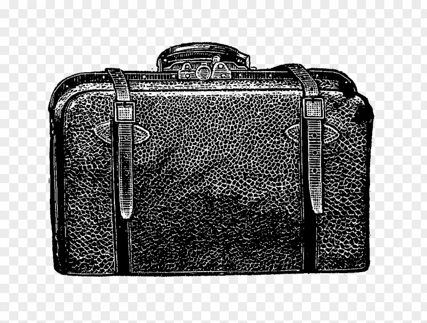 Vintage Suitcase Baggage Handbag Briefcase PNG
