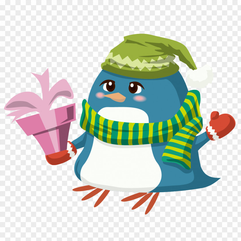 A Penguin With Hat Euclidean Vector Computer File PNG