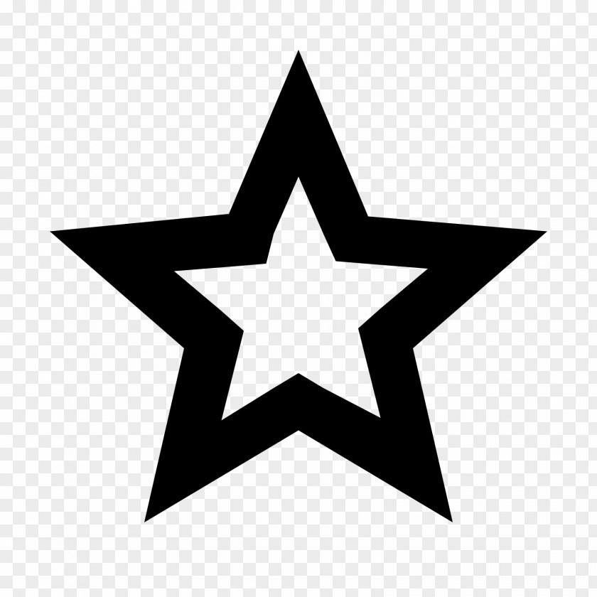 Black And White Star Clip Art PNG